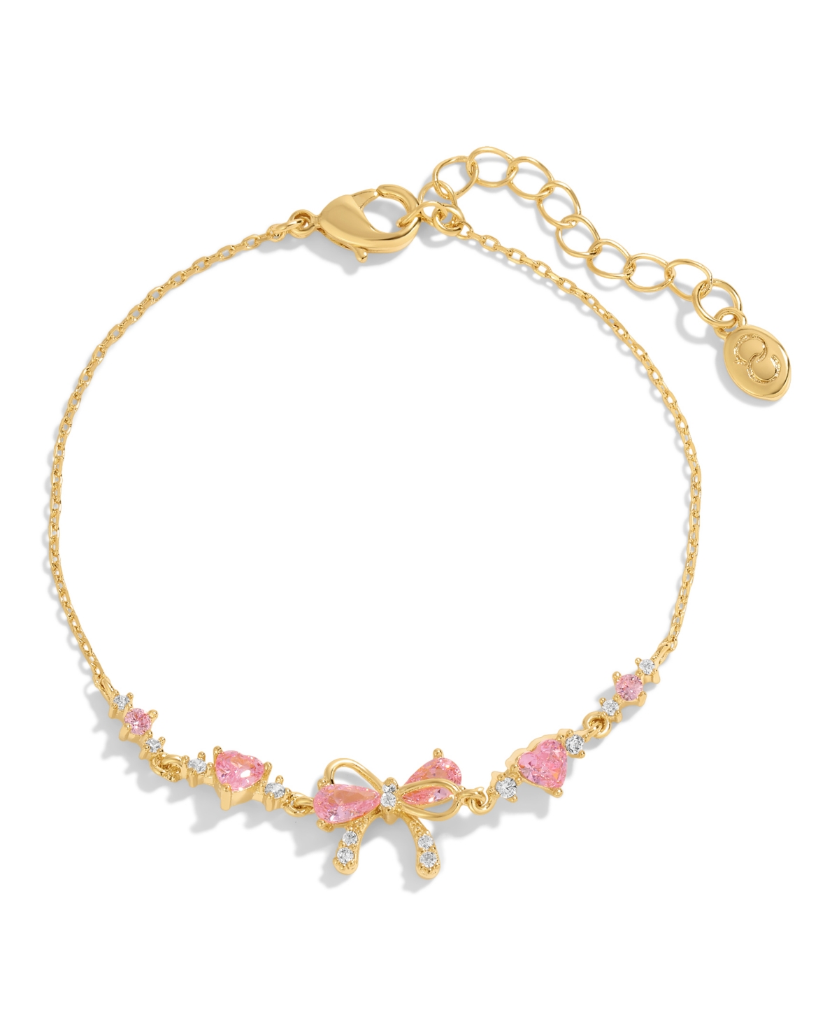 Girls Crew Crystal Little Bow Peep Bracelet In Gold