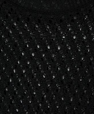 Women's Short Sleeve Crochet Jumper