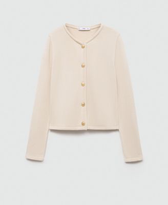 Women's Jewel Button Detail Knitted Cardigan