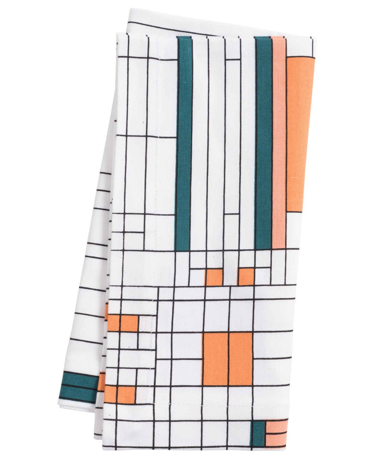 Kaf Home Frank Lloyd Wright Printed Napkins, Set Of 4 In Water Lilies