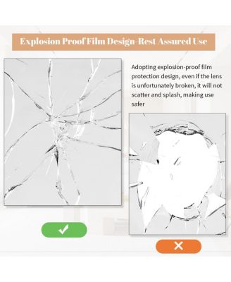 24"x36" Rectangular Wall Mirror with Black Aluminum Alloy Frame