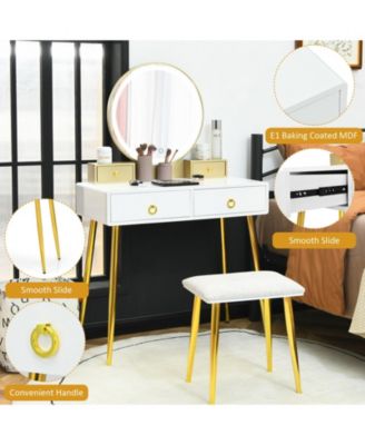 Vanity Table Set with Mirror