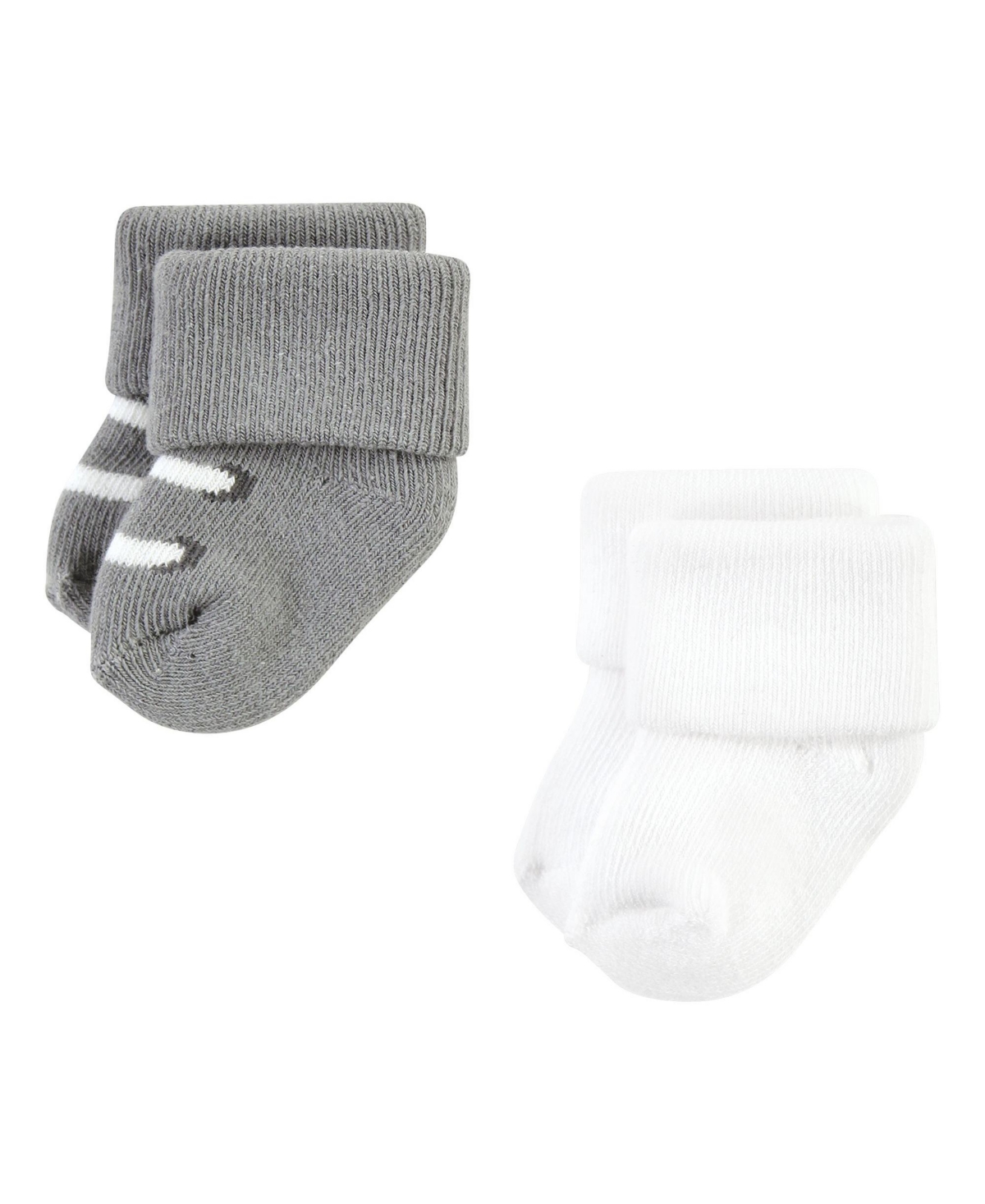 Hudson Baby Baby Boys Cotton Rich Newborn and Terry Socks,- Modern elephant