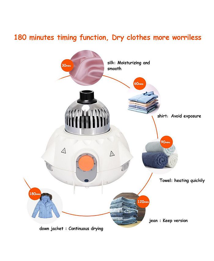 Costway Electric Portable Ventless Laundry Dryer, Folding Drying