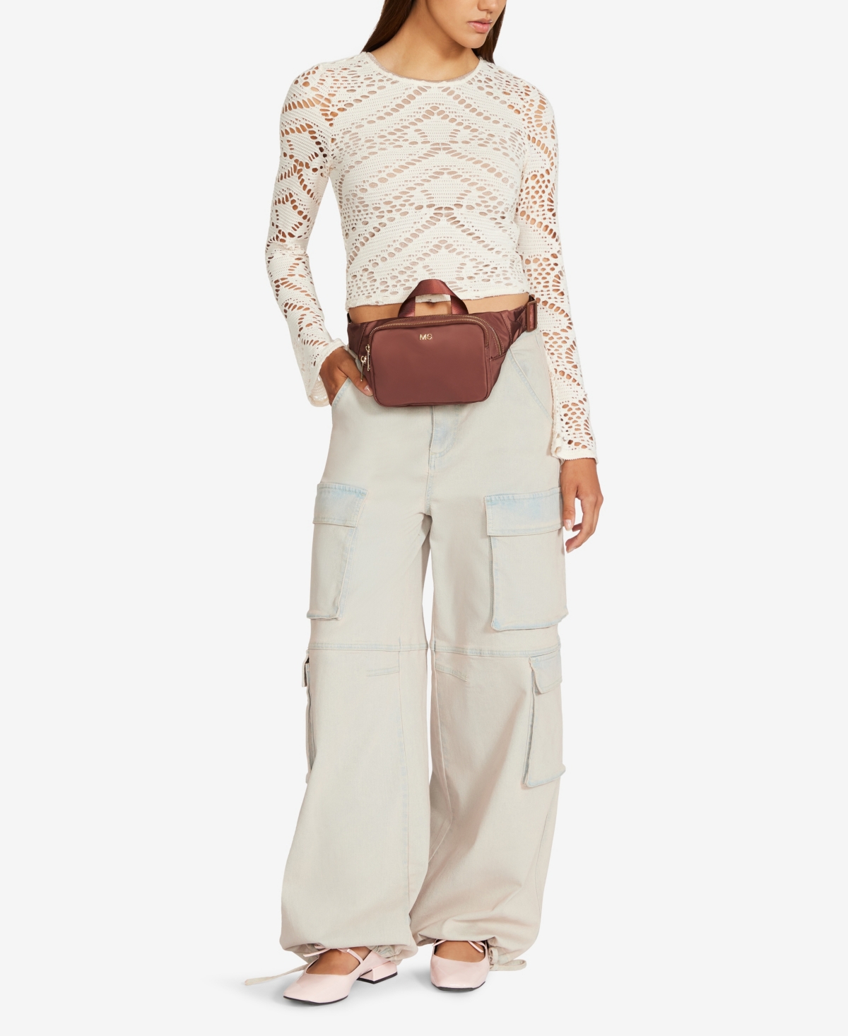 Madden girl nylon fanny pack deals