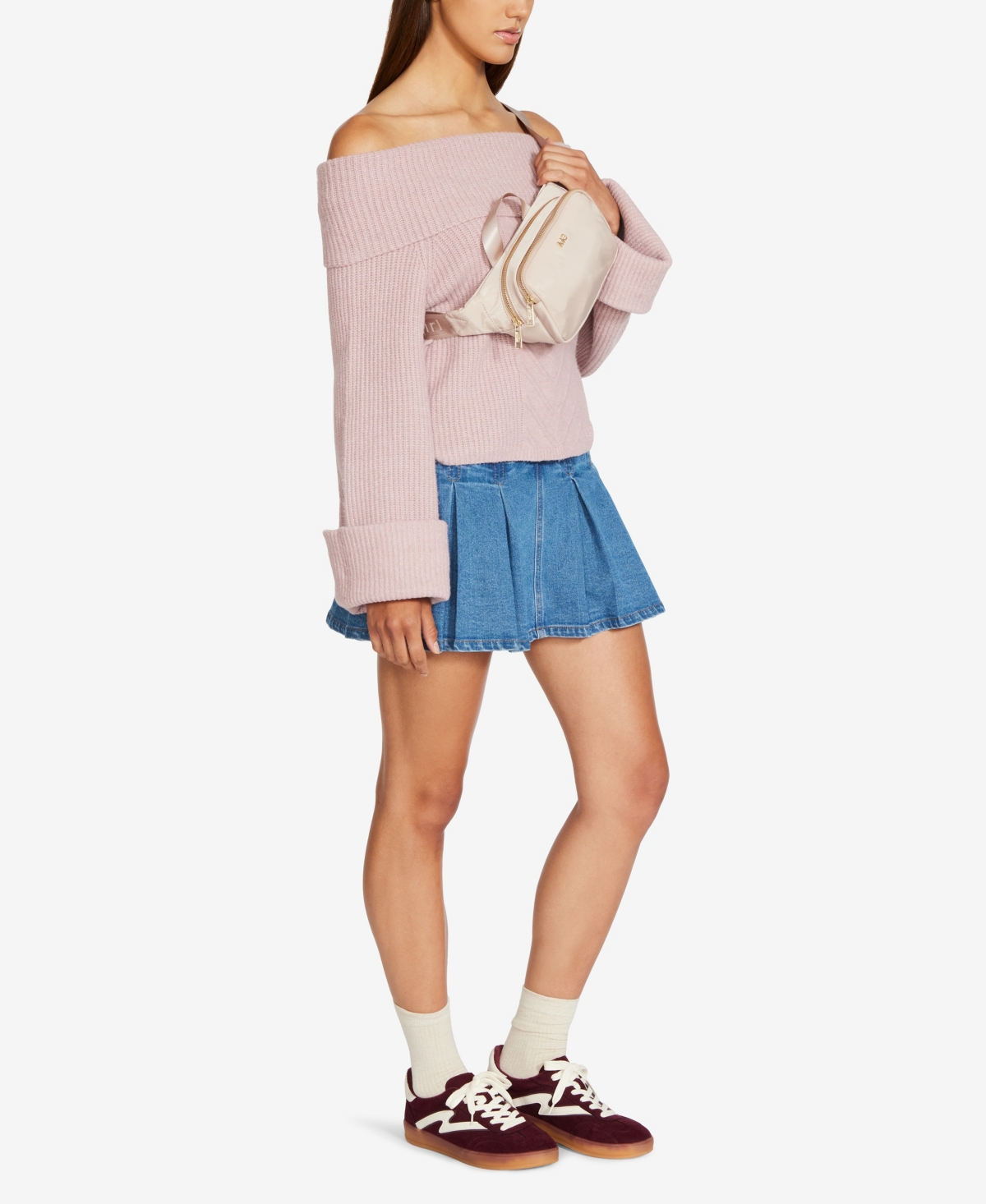 Madden Girl Asher Nylon Fanny Pack Bag Khaki Smart Closet