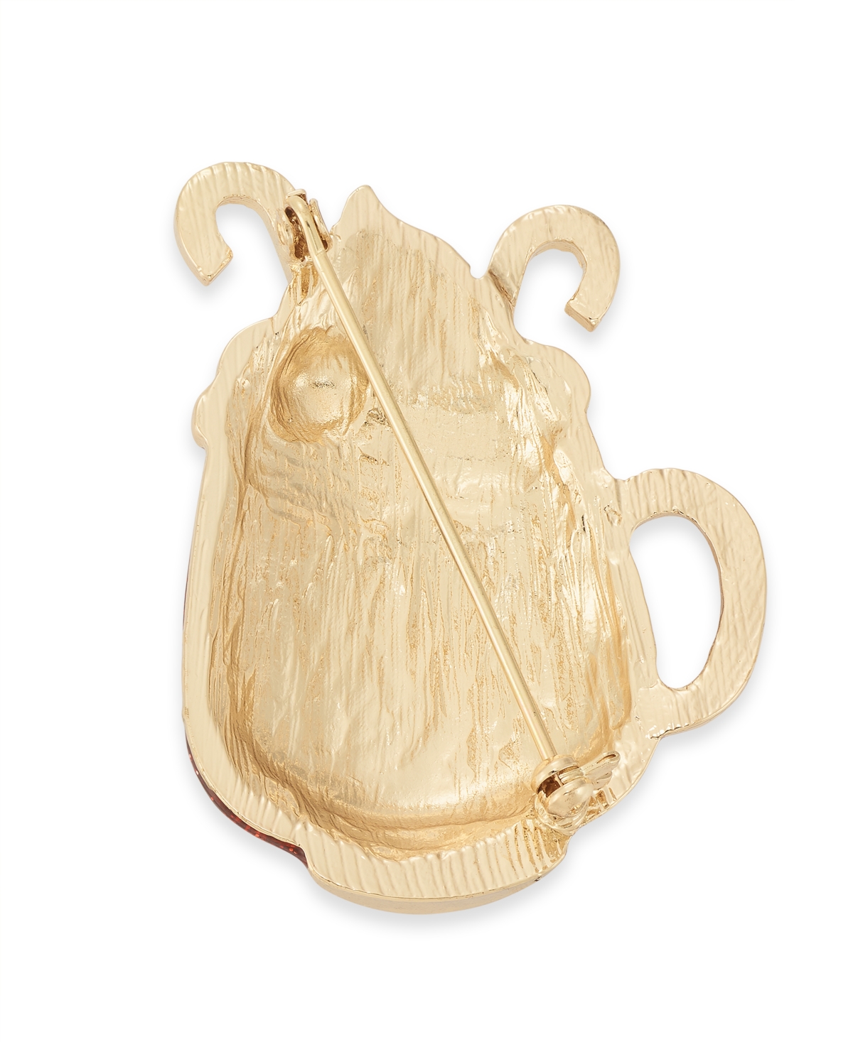 Holiday Lane Santa Mug Pin, Created For Macy's In Multi