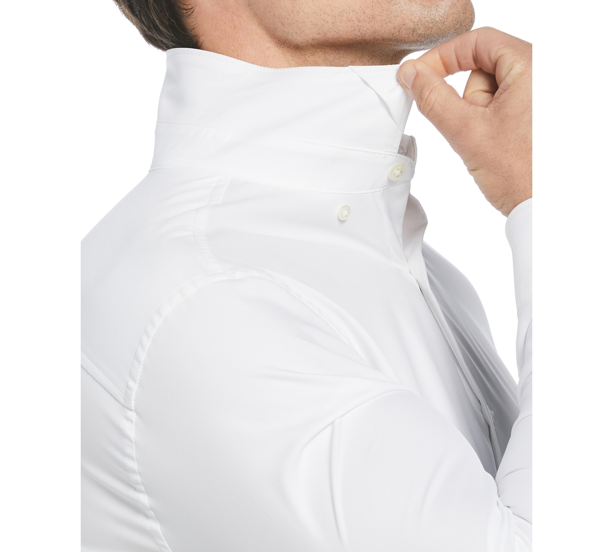 PERRY ELLIS MEN'S SLIM-FIT STRETCH SOLID BUTTON-DOWN TWILL SHIRT 