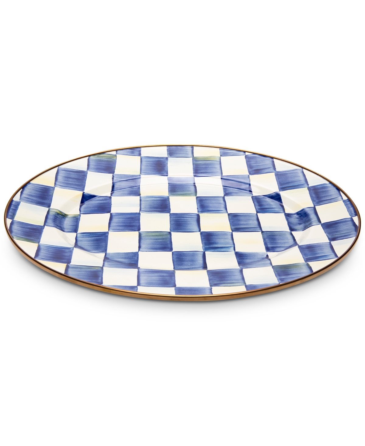 Mackenzie-childs Mackenzie- Childs Royal Check Small Oval Platter In No Color