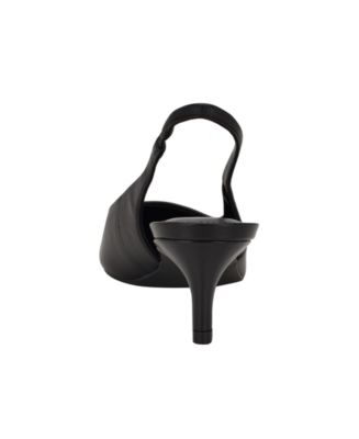 Women's Dainty Kitten Heel Slingback Pumps