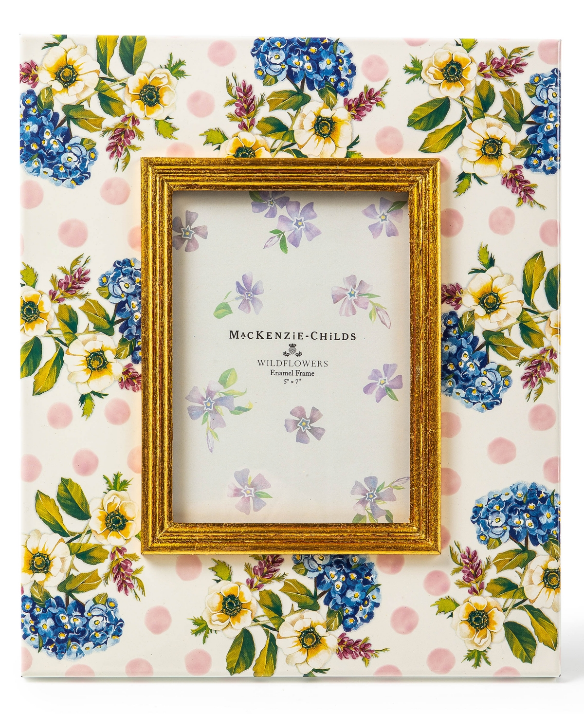 Mackenzie-childs Wildflowers Enamel Frame, 5" X 7" In No Color