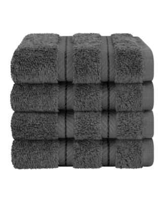 Edison Luxury 100% Turkish Cotton 4-Piece Washcloth Set