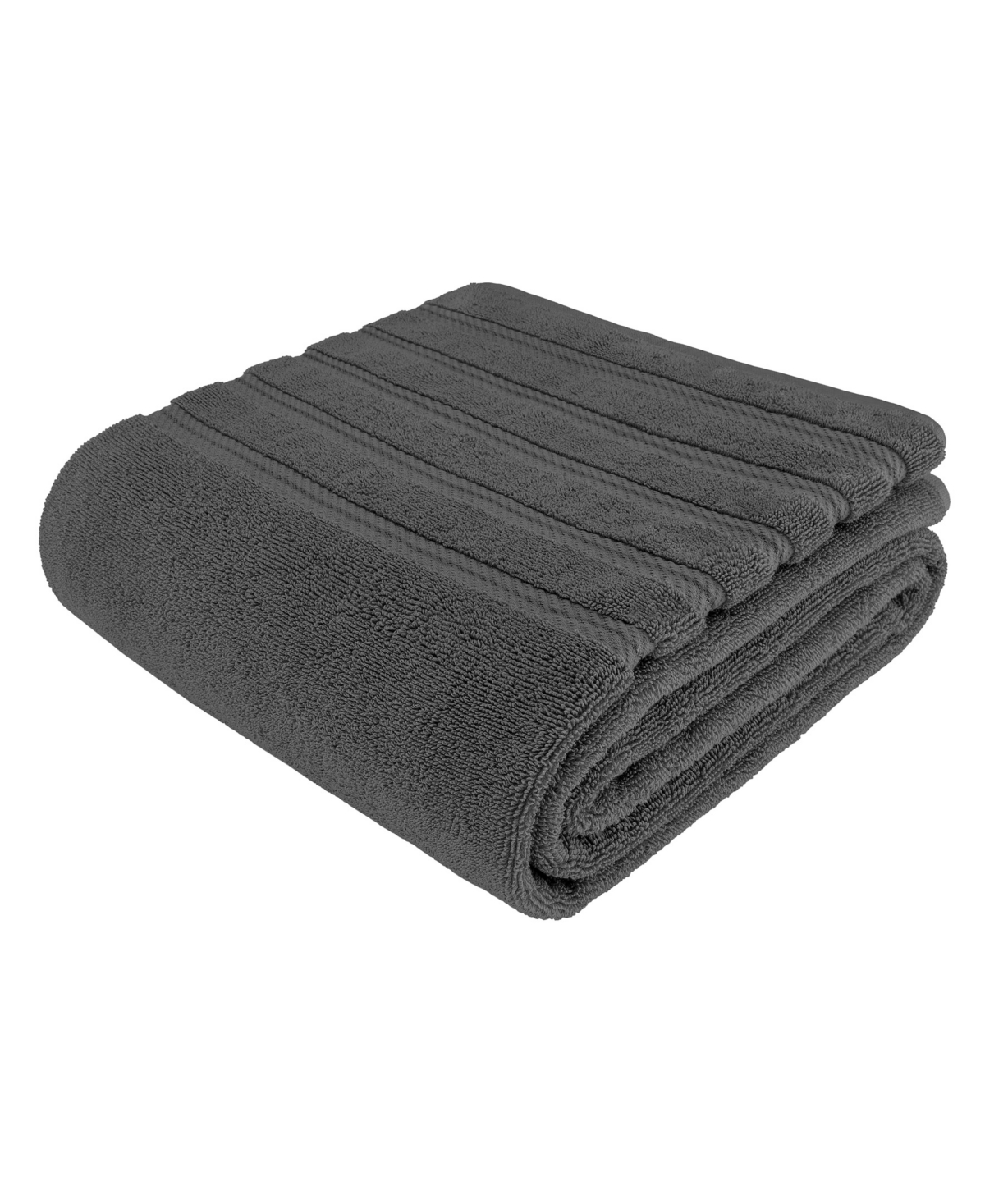 American Soft Linen Edison Luxury 100% Turkish Cotton Bath Sheet, 35"x70" In Dark Gray