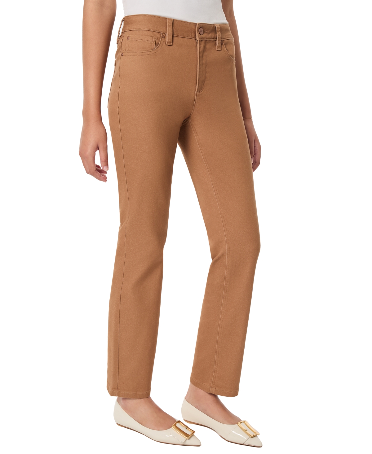 Jones New York Women's Lexington Mid-Rise Straight-Leg Jeans
