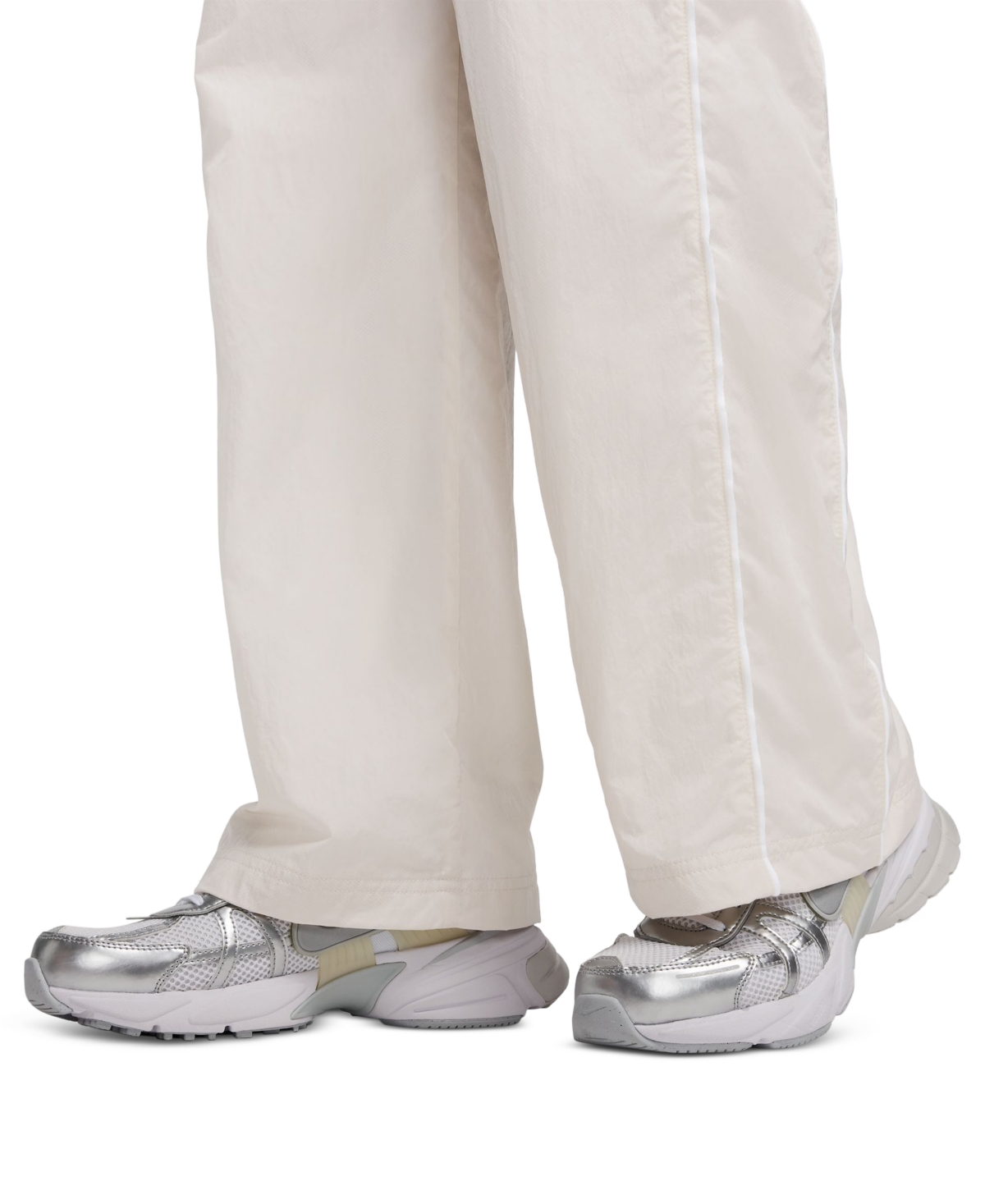 Nike Women's Windrunner High-Waist Woven Pants -white