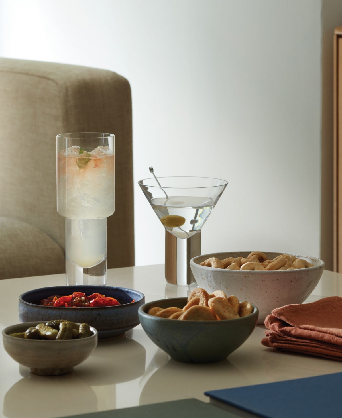 Lsa International Vodka Mixer Glass 14oz X 2 In Clear Glass