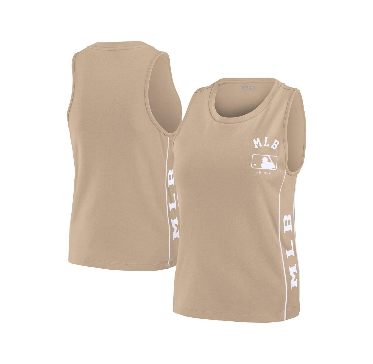 Women's Tan MLB Tonal Tank Top