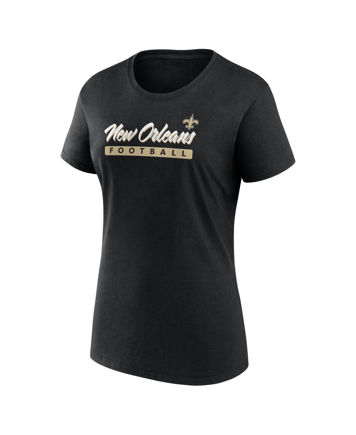 Fanatics Women's New Orleans Saints Risk T-shirt Combo Pack In White,black