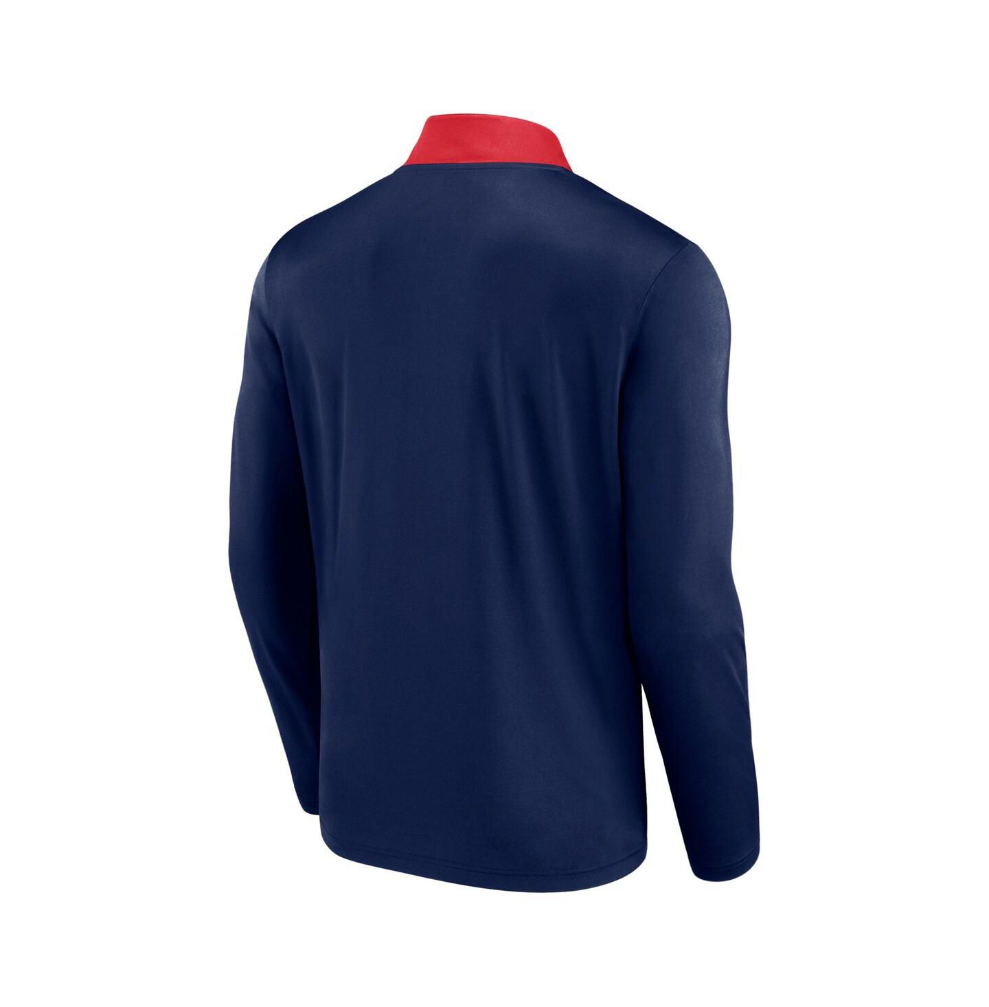 Мужской топ Fanatics Navy Boston Red Sox Unstoppable Quarter-Zip — фото 3