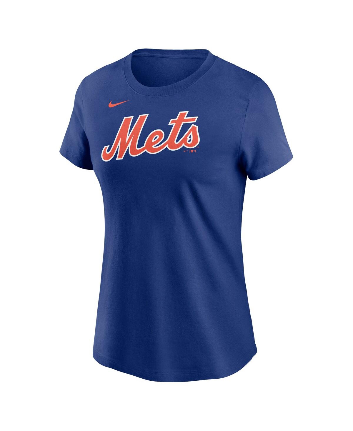 Nike Women's Royal New York Mets Wordmark T-shirt In Royal