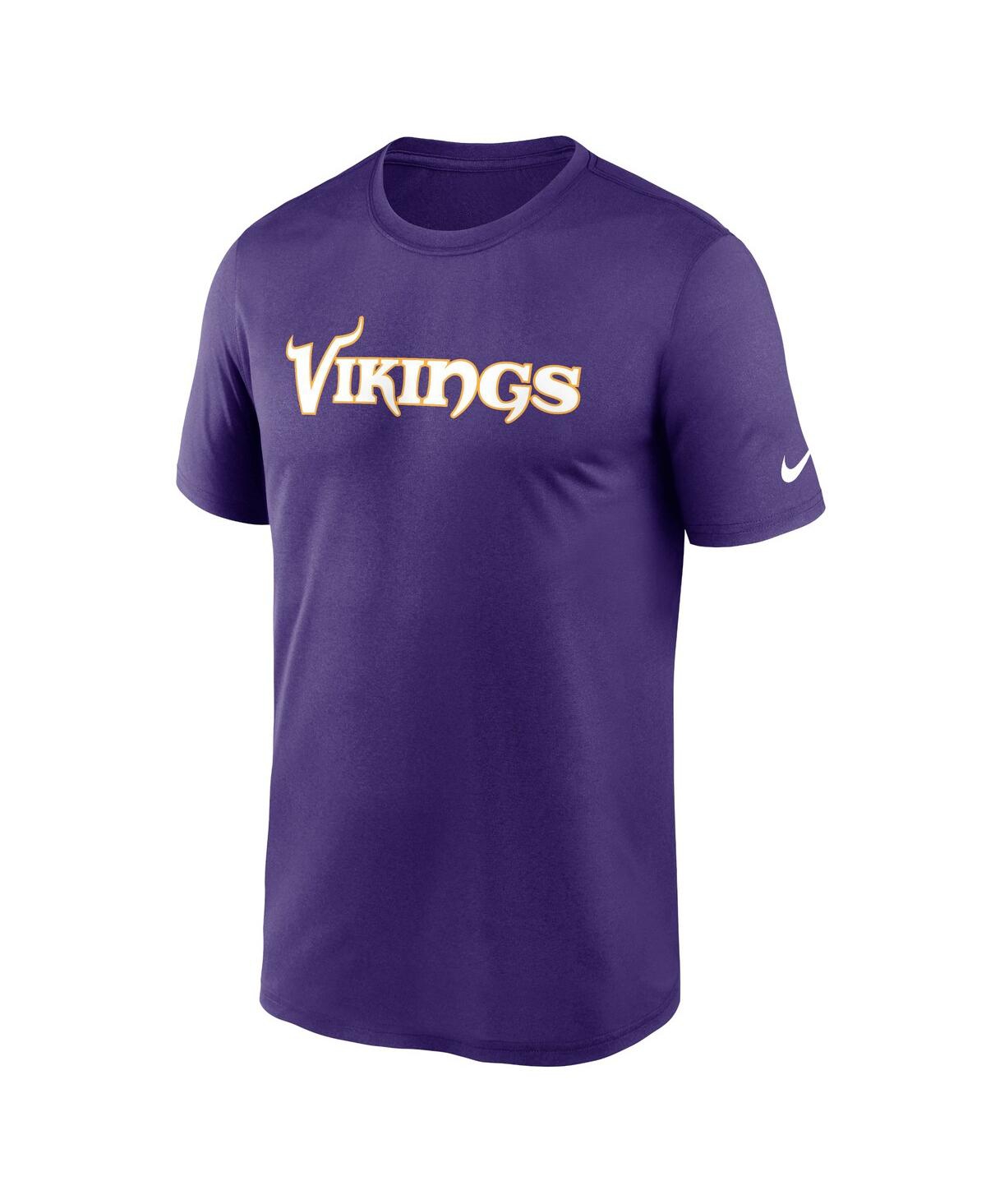 Nike Men'sMinnesota Vikings Primetime Legend Wordmark Performance T-Shirt - Purple