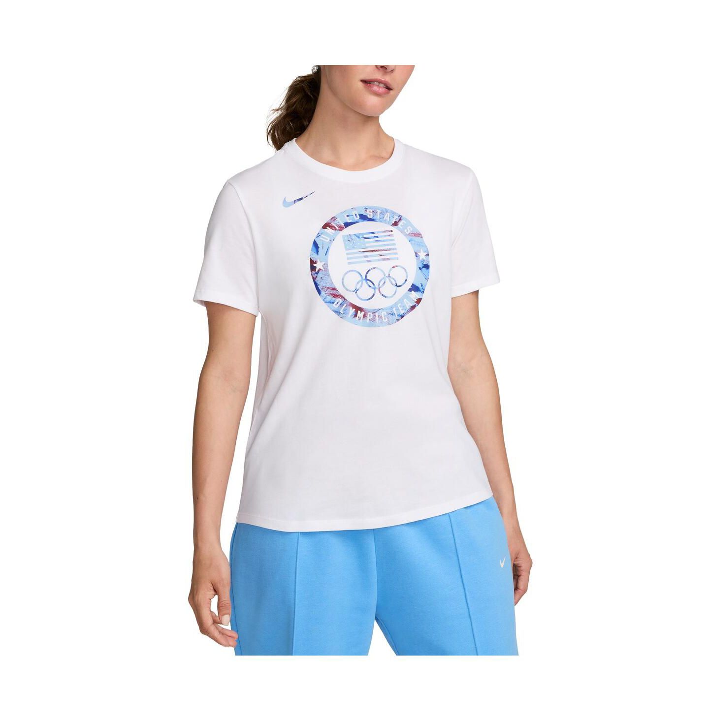Женская футболка Nike White Team USA Puck Club — фото 1