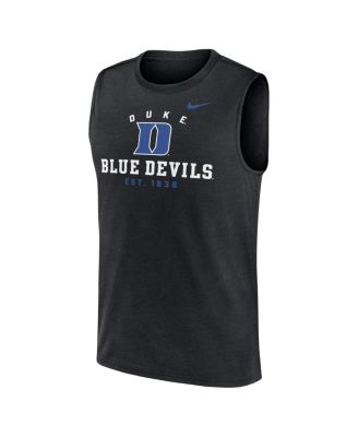 Men's Black Duke Blue Devils Primetime Legend Lock Up Performance Muscle Tank Top