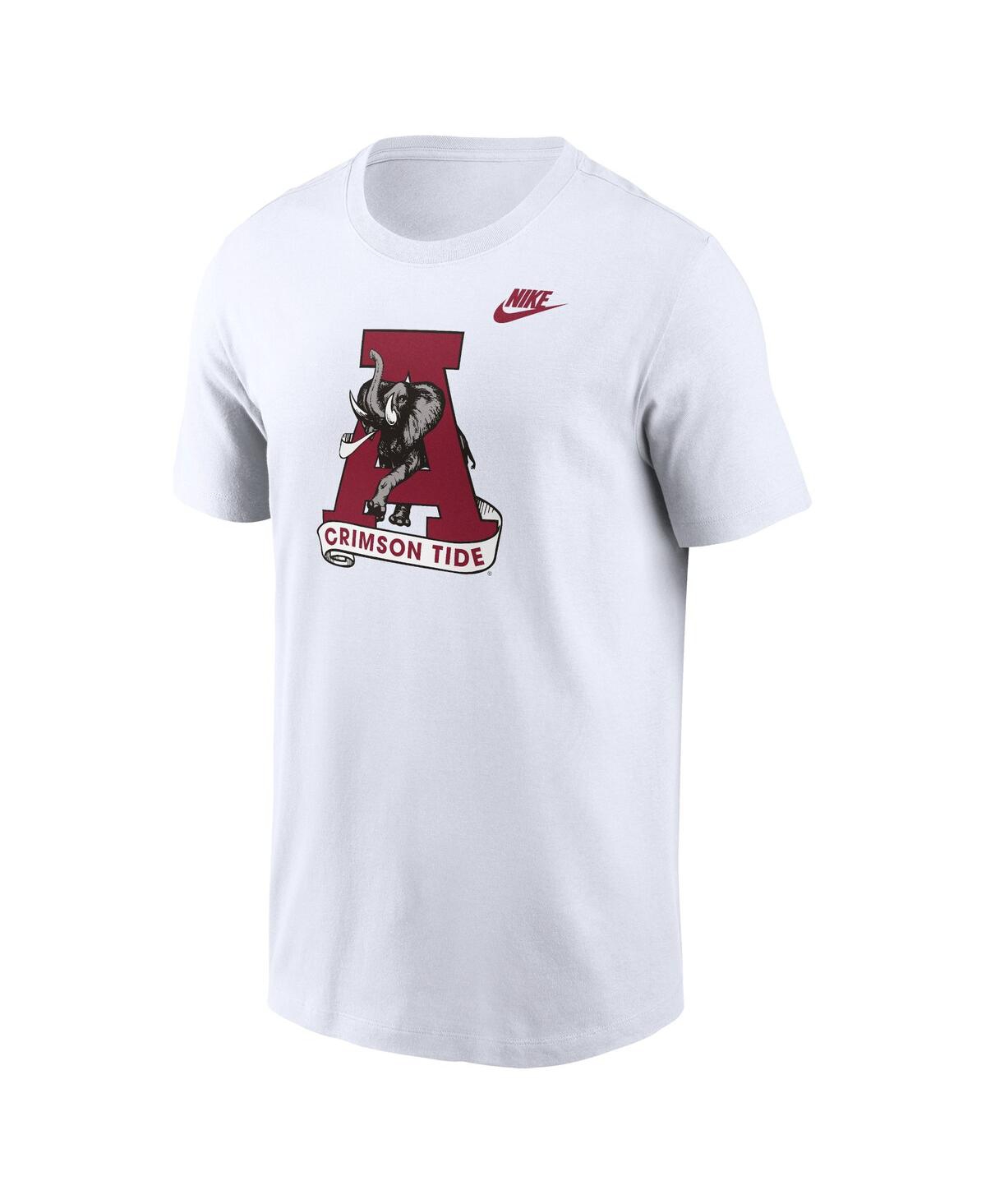 Nike Men's White Alabama Crimson Tide Legacy Alternate Logo T-shirt In White