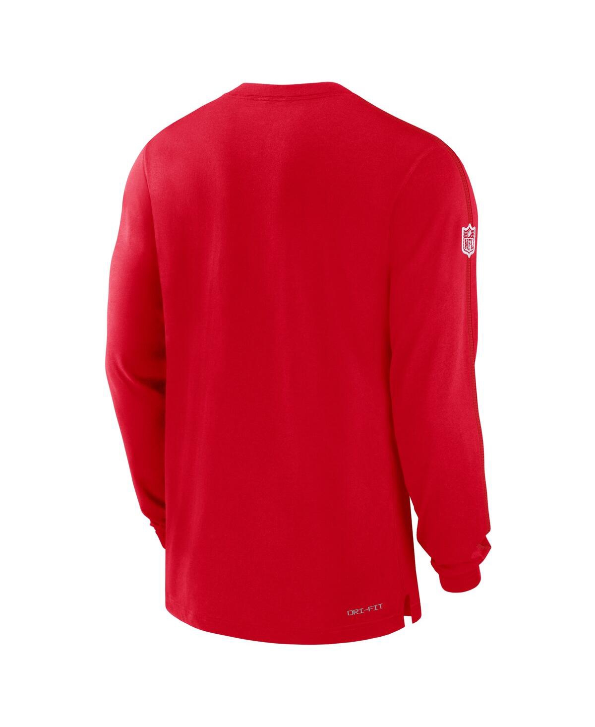 Nike Kansas City Chiefs Sideline Player Team Issue Menâs  Men's Dri-fit Long-sleeve Top In Red