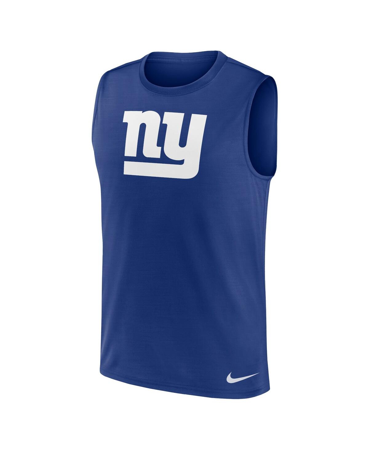 Nike Men's Royal New York Giants Blitz Legend Muscle Perform Tank Top In Royal