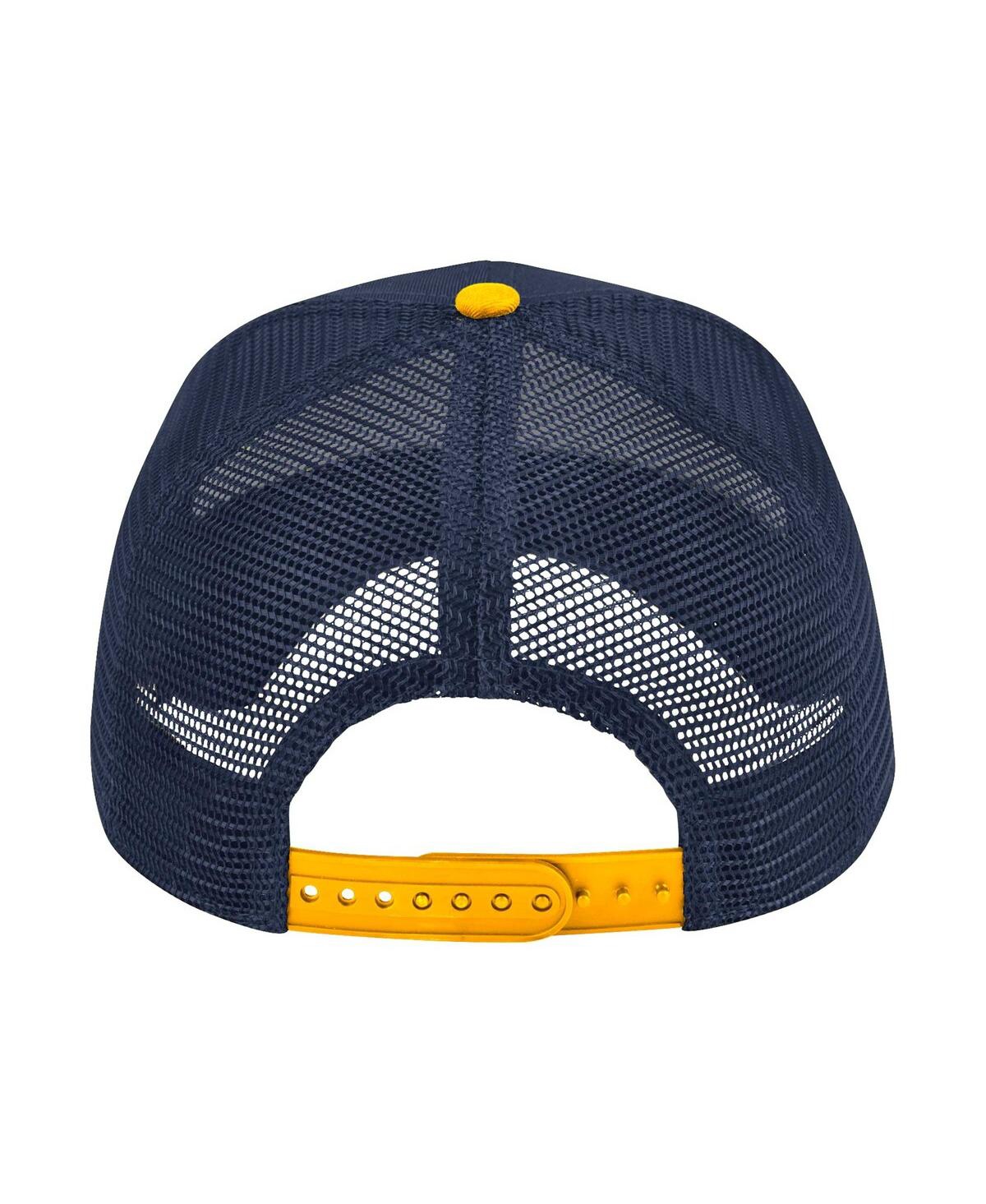 Colosseum Men's Navy Marquette Golden Eagles Wyatt Primary Team Trucker Adjustable Hat In Navy
