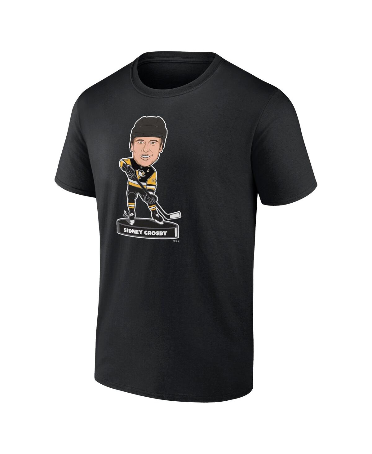 Fanatics Men's Sidney Crosby Black Pittsburgh Penguins Player Bobblehead T-shirt In Black