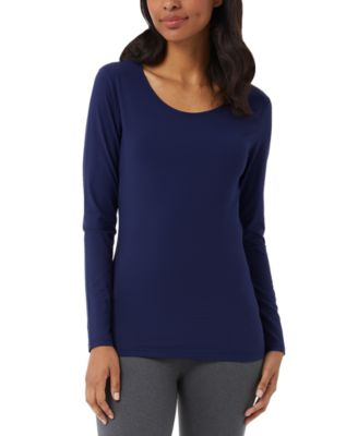 32 Degrees Women s Long Sleeve Scoop Neck Top Macy s