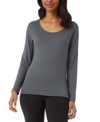 Women's Long-Sleeve Scoop-Neck Top 