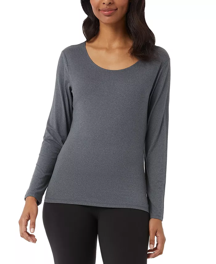 Women's Long-Sleeve Scoop-Neck Top - thumbnail 5