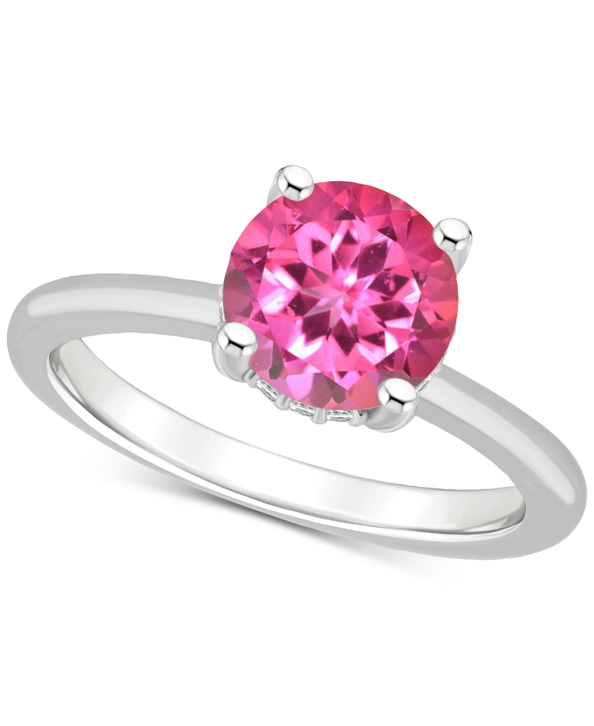 Mystic Topaz Solitaire Ring (2-3/8 ct. t.w.) in Sterling Silver (Also  - Pink Topaz