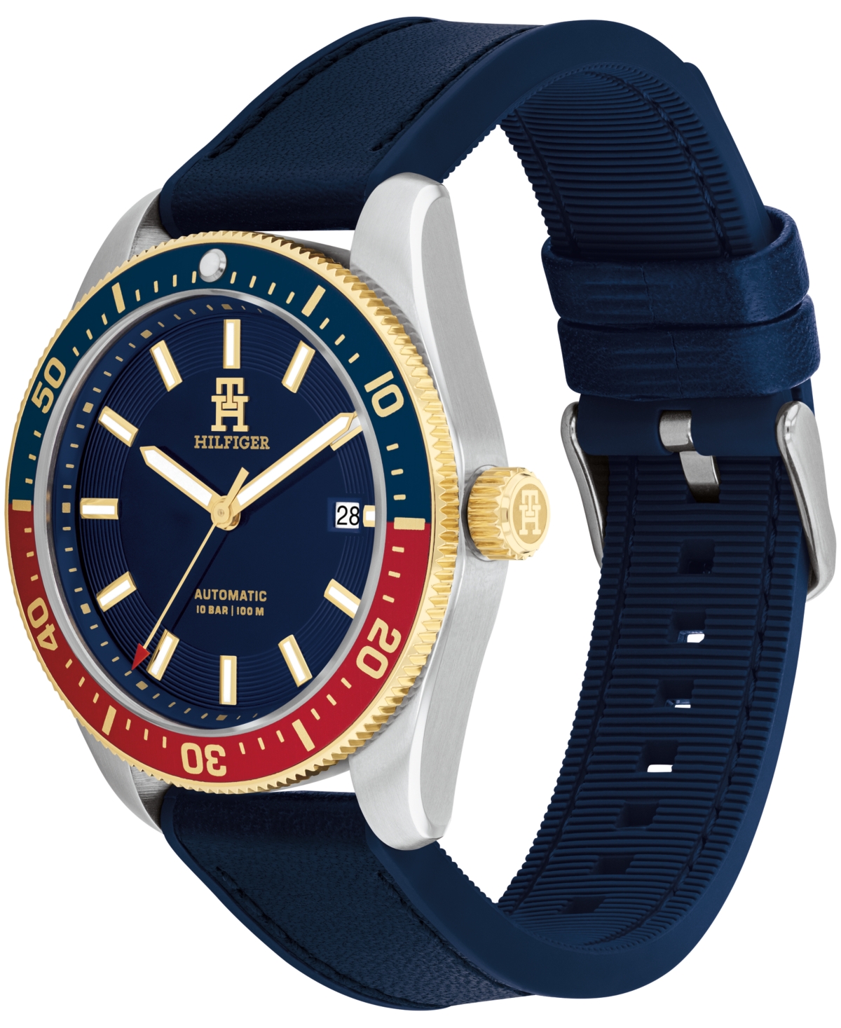 Tommy Hilfiger Men's Quartz Blue Leather Watch 40mm