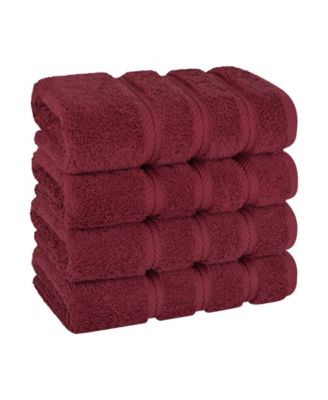 Edison Luxury 100% Turkish Cotton 4-Piece Hand Towel Set