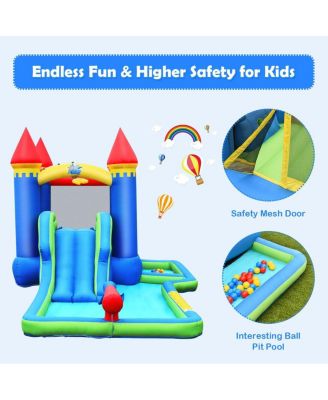 Kids Inflatable Bounce House Water Slide without Blower