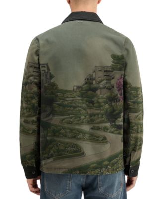 SCOTCH & SODA Men's Photo-Print Twill Coach Jacket - Macy's