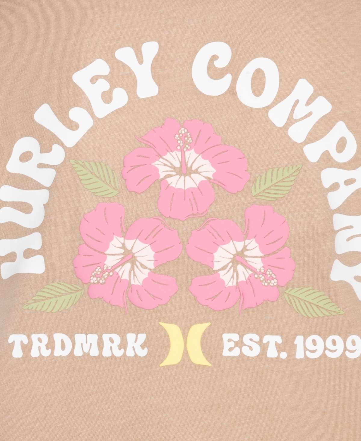 Hurley Big Girls Flower Power Boxy Tee