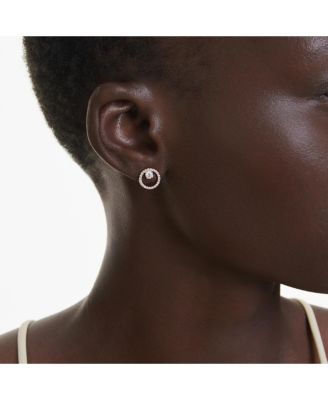 Round Cut, White, Constella Stud Earrings