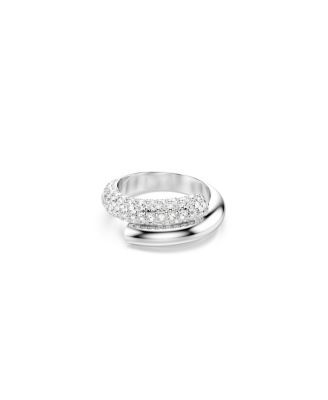 Swarovski White, Rhodium Plated Dextera Ring - Macy's