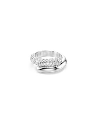 Swarovski White, Rhodium Plated Dextera Ring - Macy's