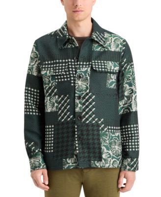 SCOTCH & SODA - Men's Patchwork Jacquard Overshirt