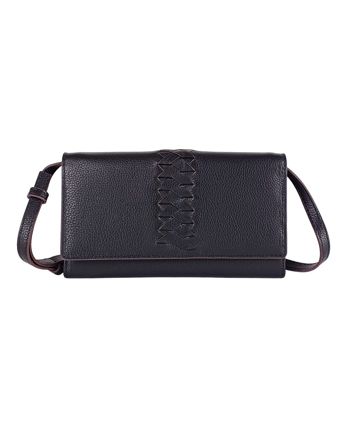 Lodis Leather Details Traveler Bag In Black