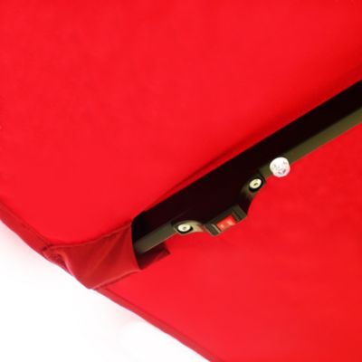 15' x 9' Double-Sided Crank Patio Umbrella with Vent and UV Protection