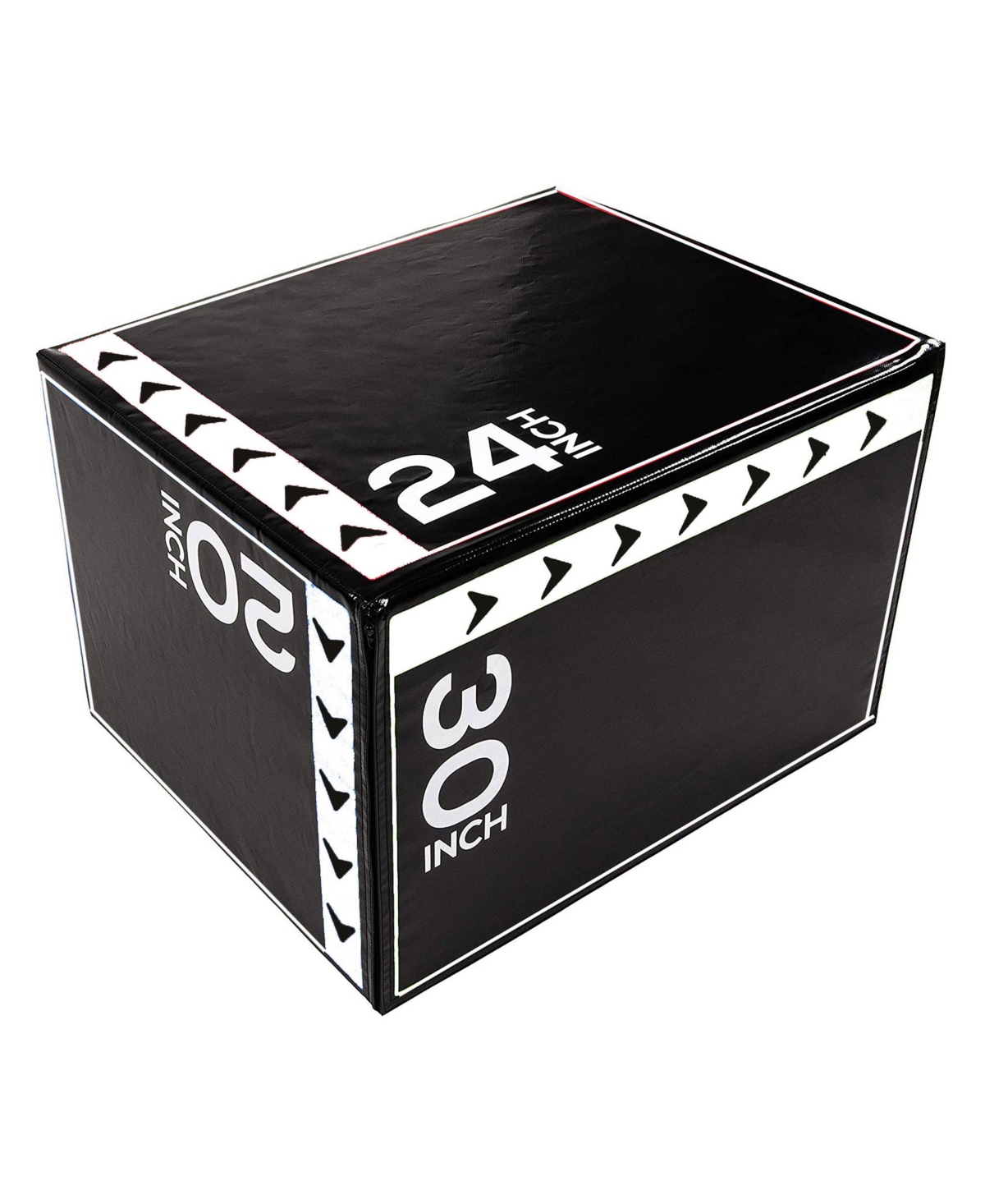 16 Pound Versatile 3-in-1 Plyometric Jumping Exercise Box - Black