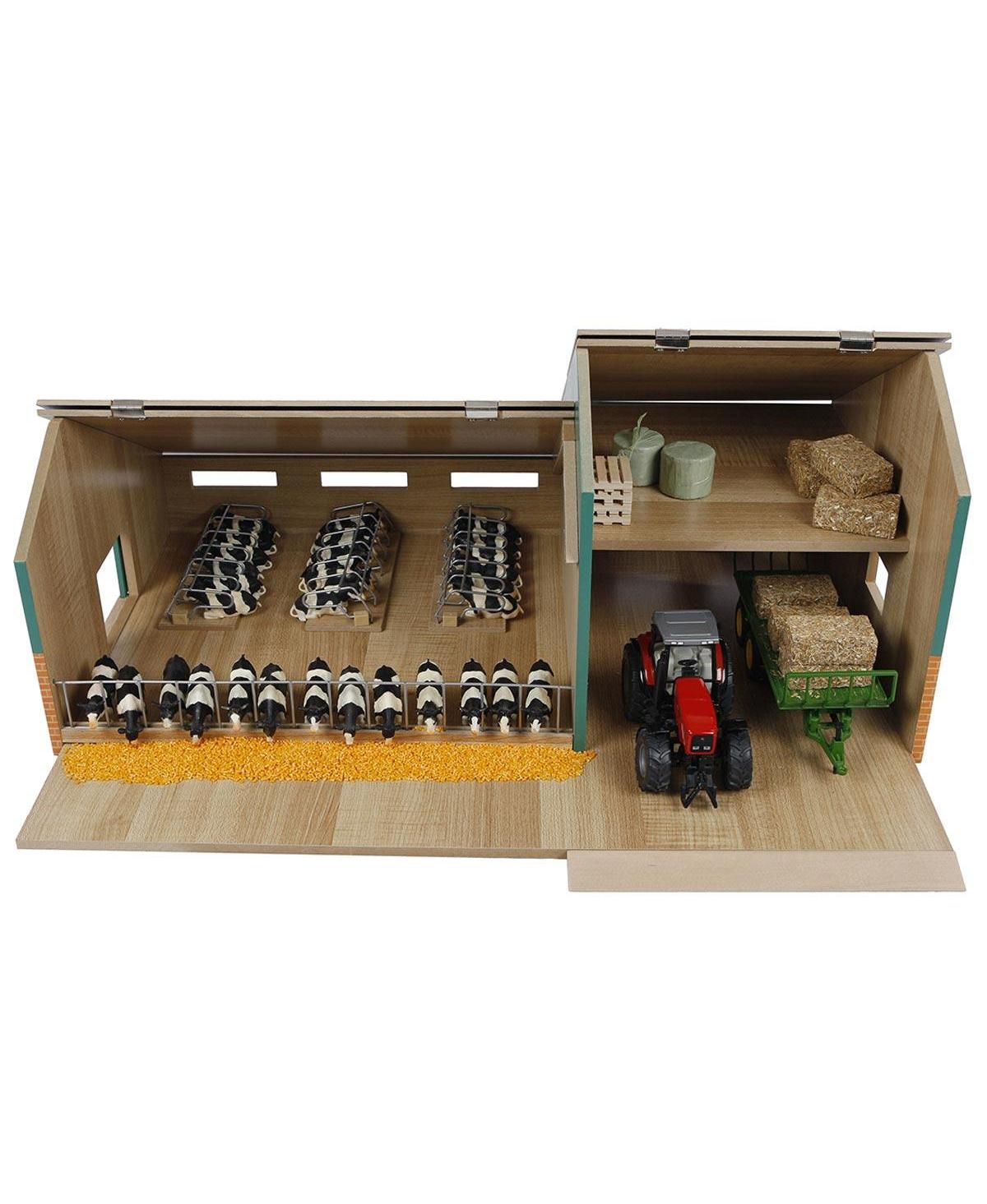 1/32 Farm Machinery Two-Bay Shed with Cow Barn