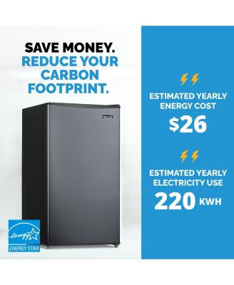 3.3 Cu. Ft. Compact Mini Refrigerator with Freezer, Can Dispenser